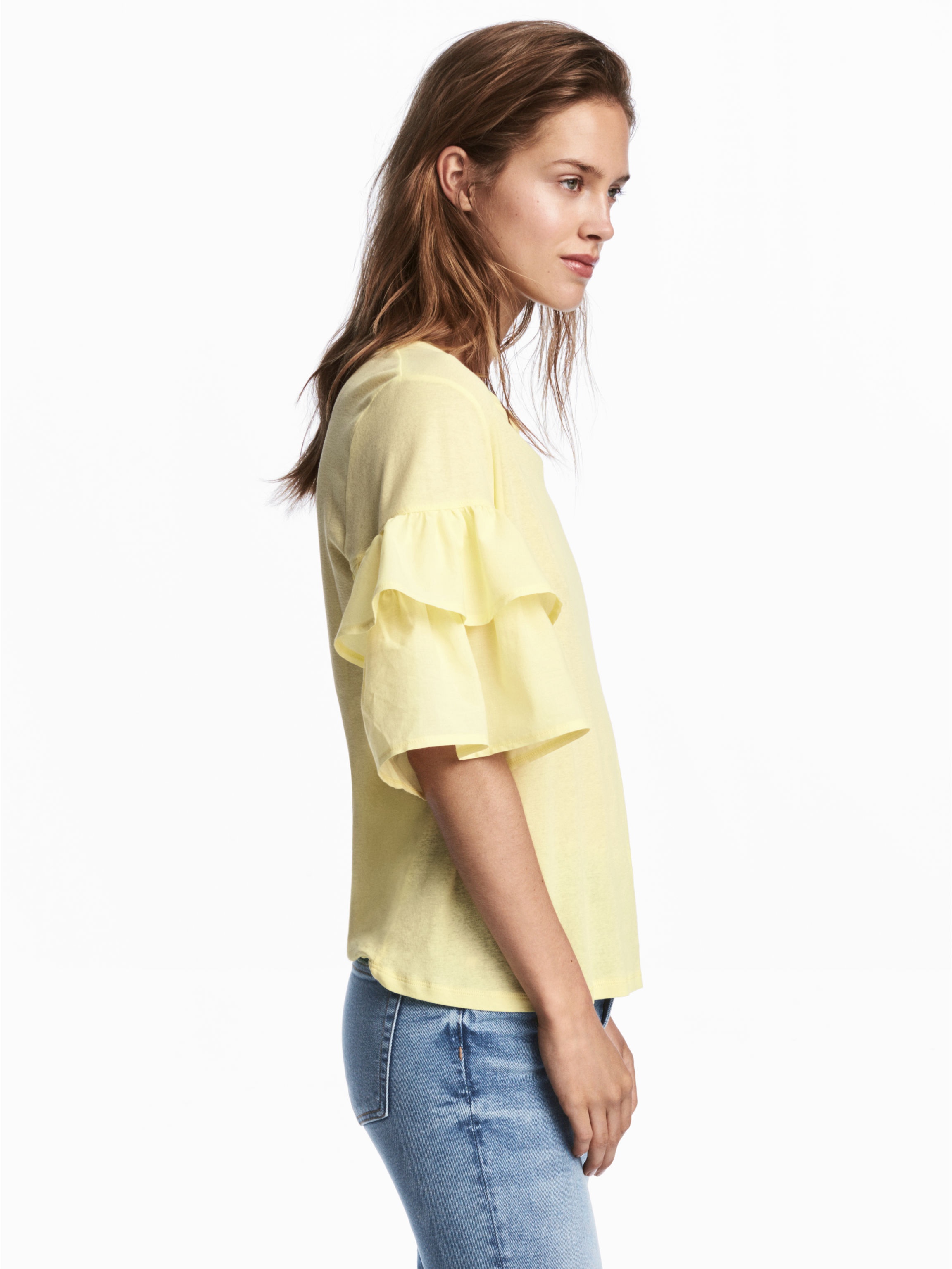 

Блузка H&M 5472646 XS Светло-желтая