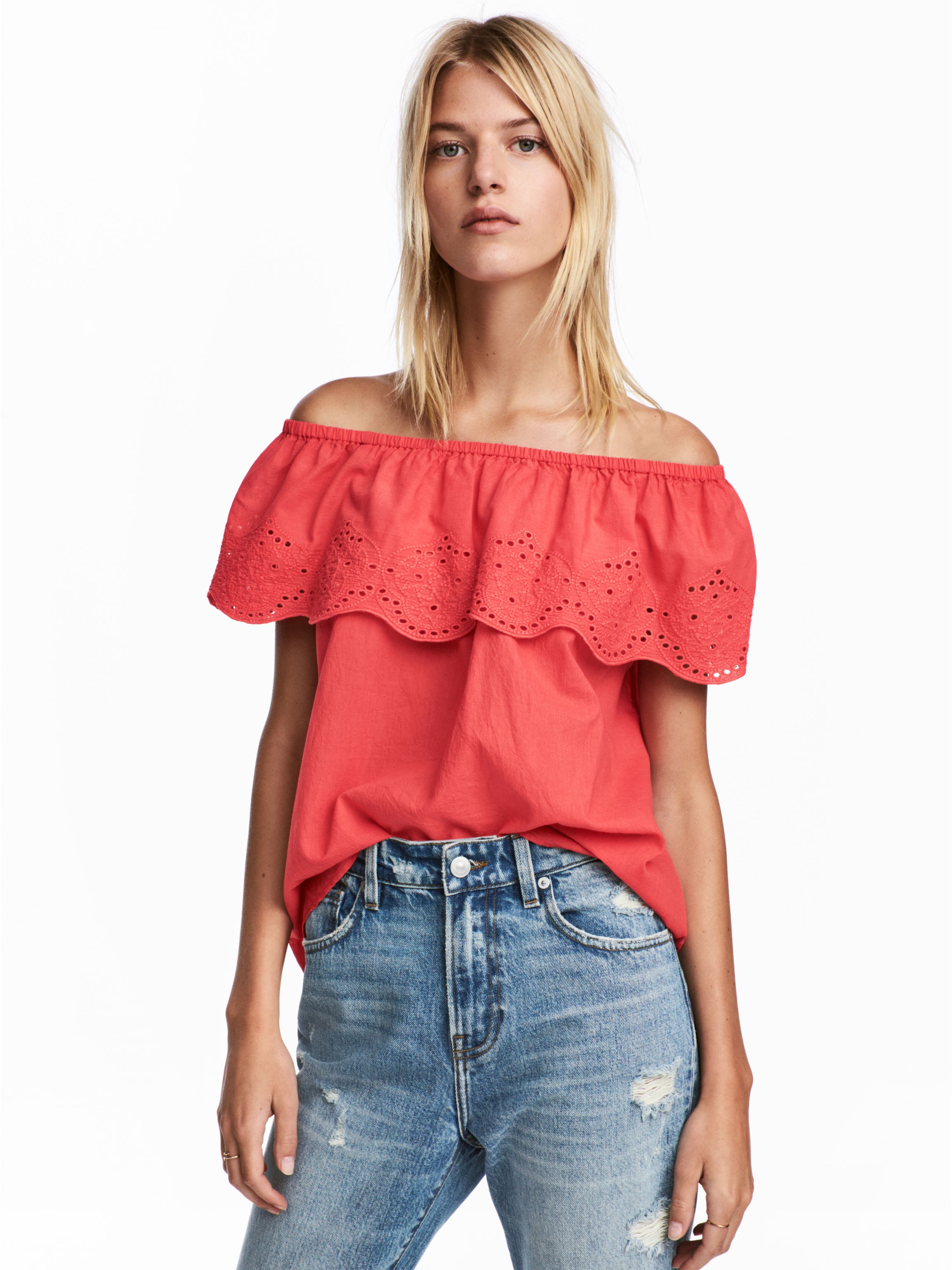 

Блузка H&M 5661426 40 Малиновая
