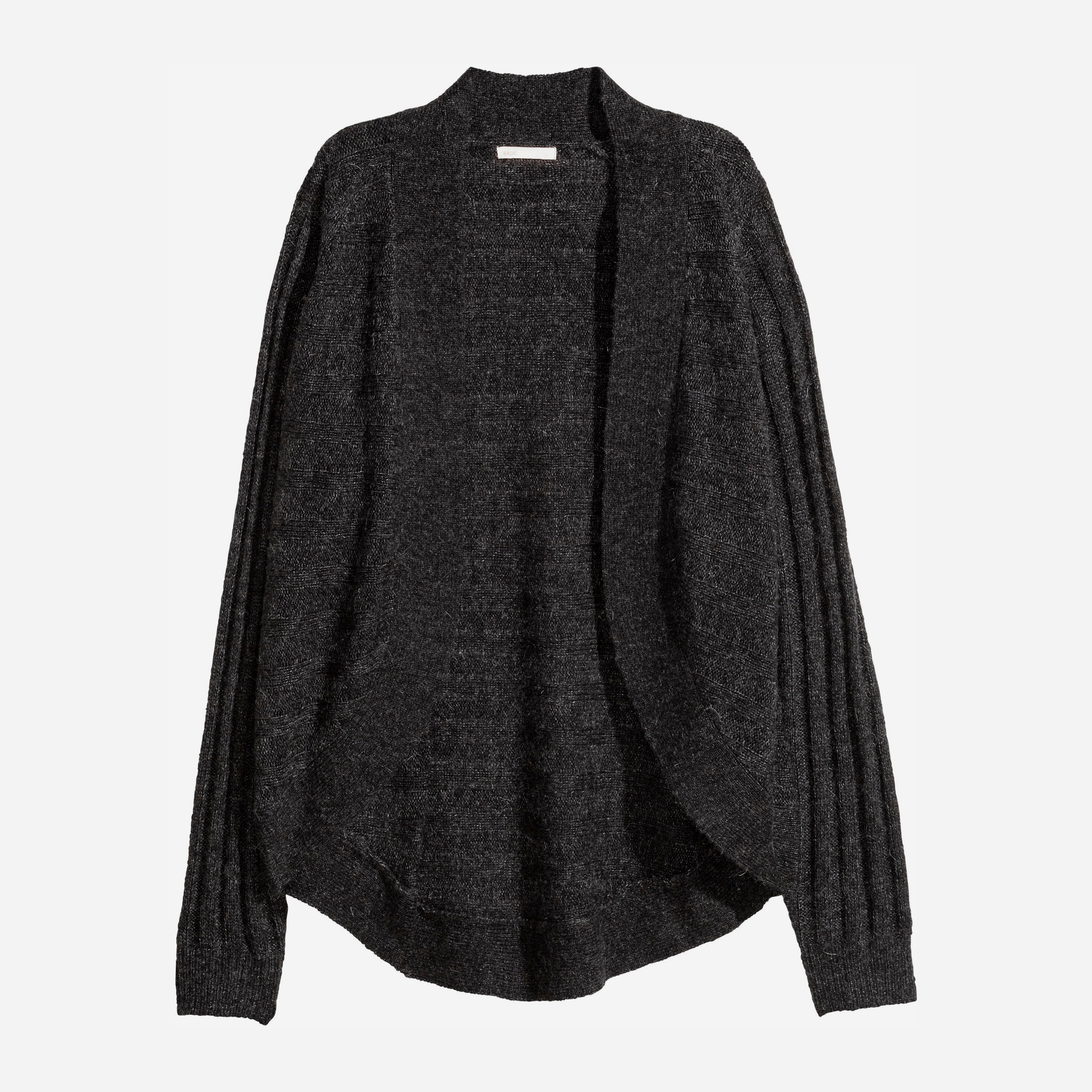 

Кардиган H&M 5538536 XS Темно-серый меланж