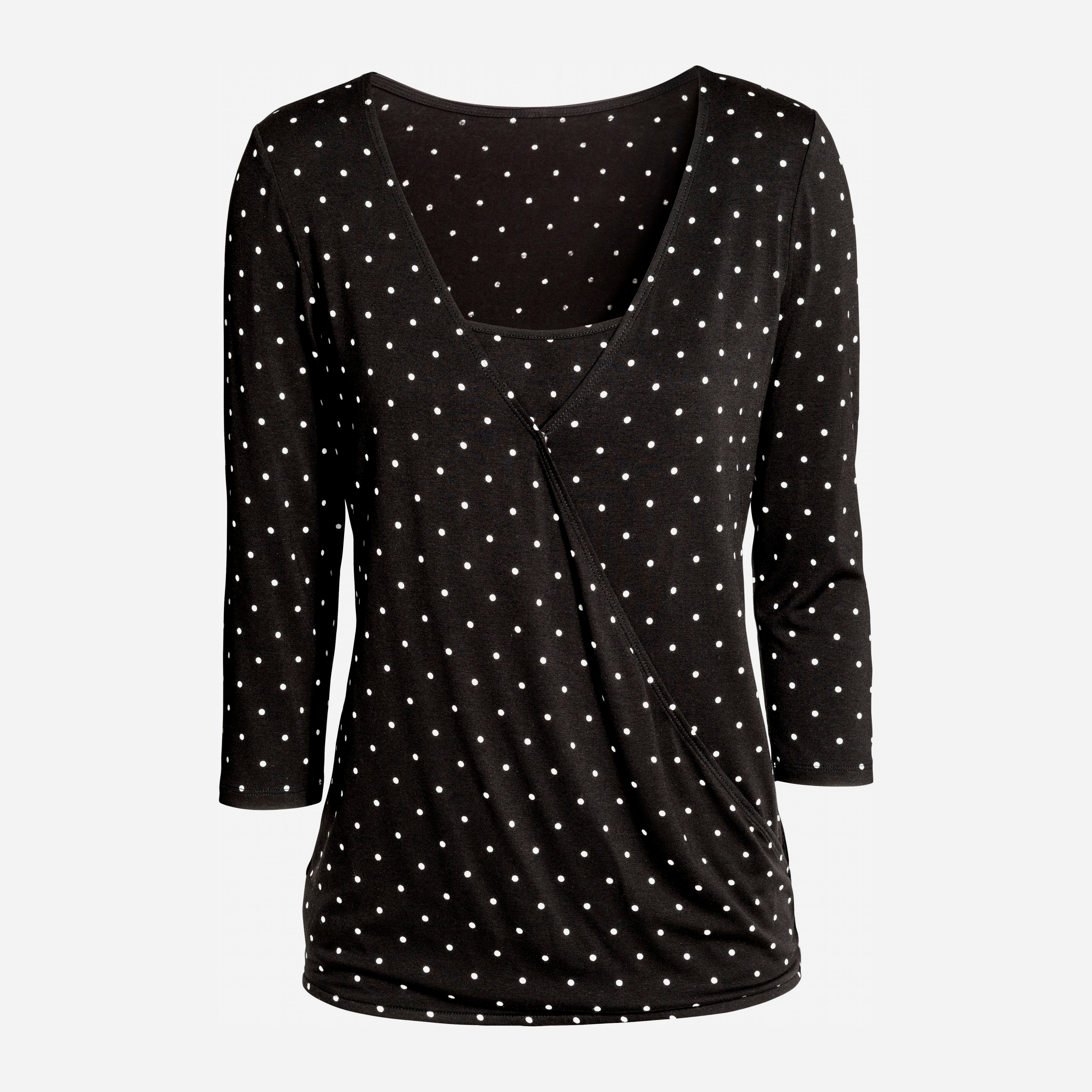 

Лонгслив для беременных H&M 4426366 L Черный в горошек