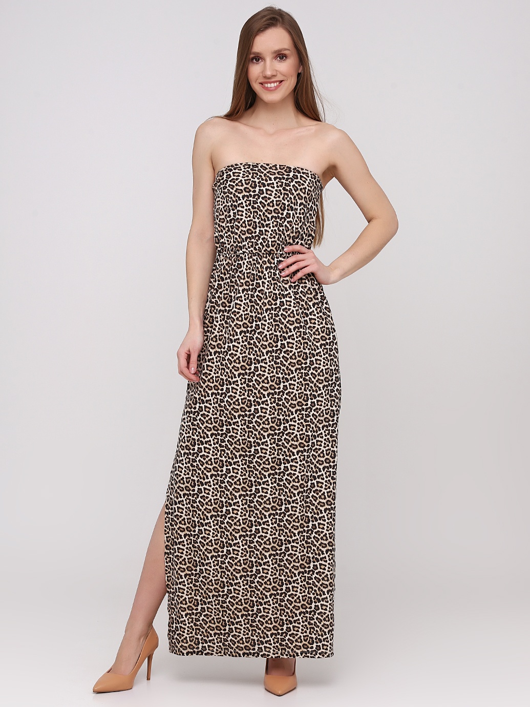 

Платье H&M 220094 XXS Леопардовое принт