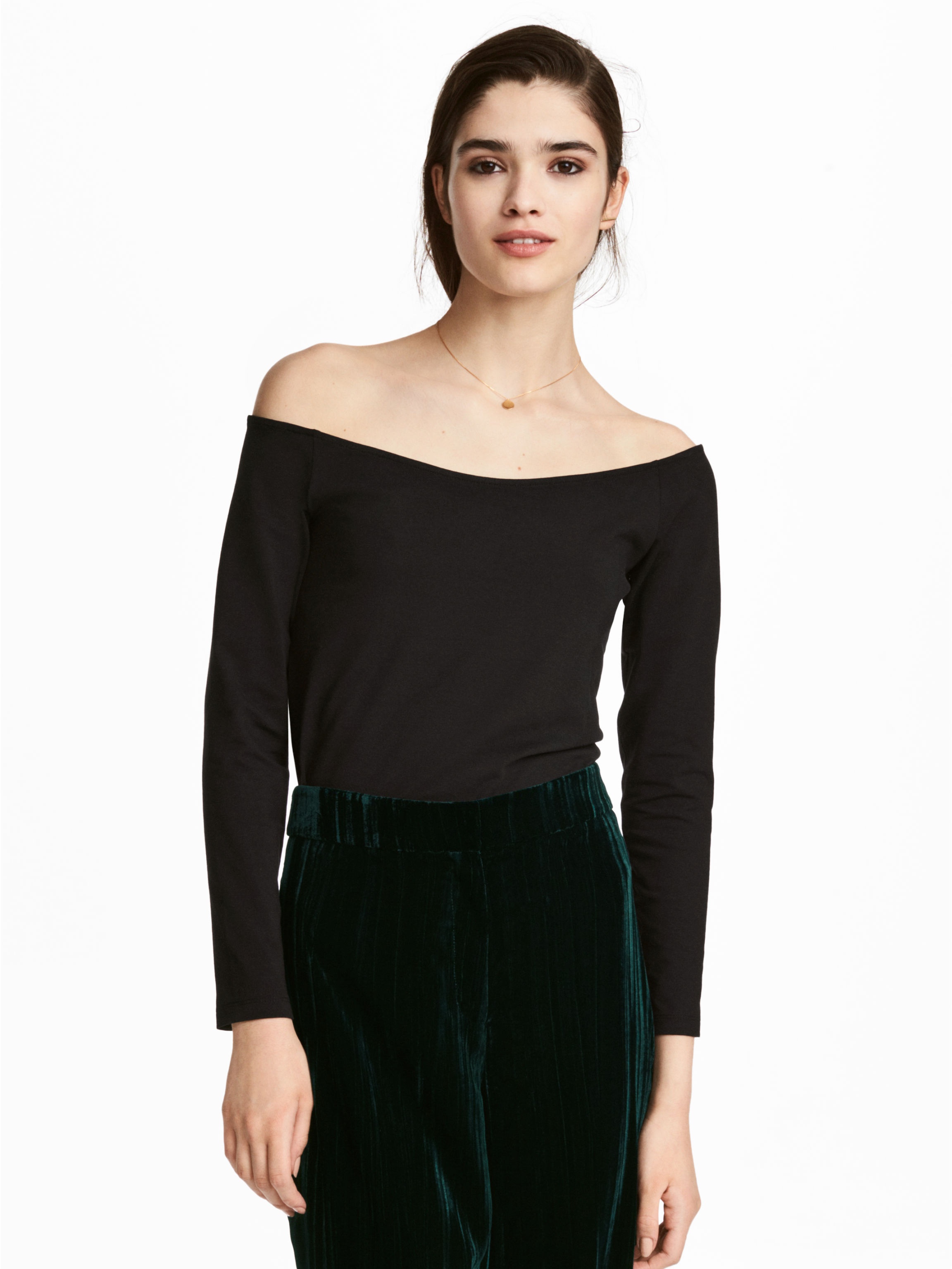 

Лонгслив H&M 5613436 XS Черный