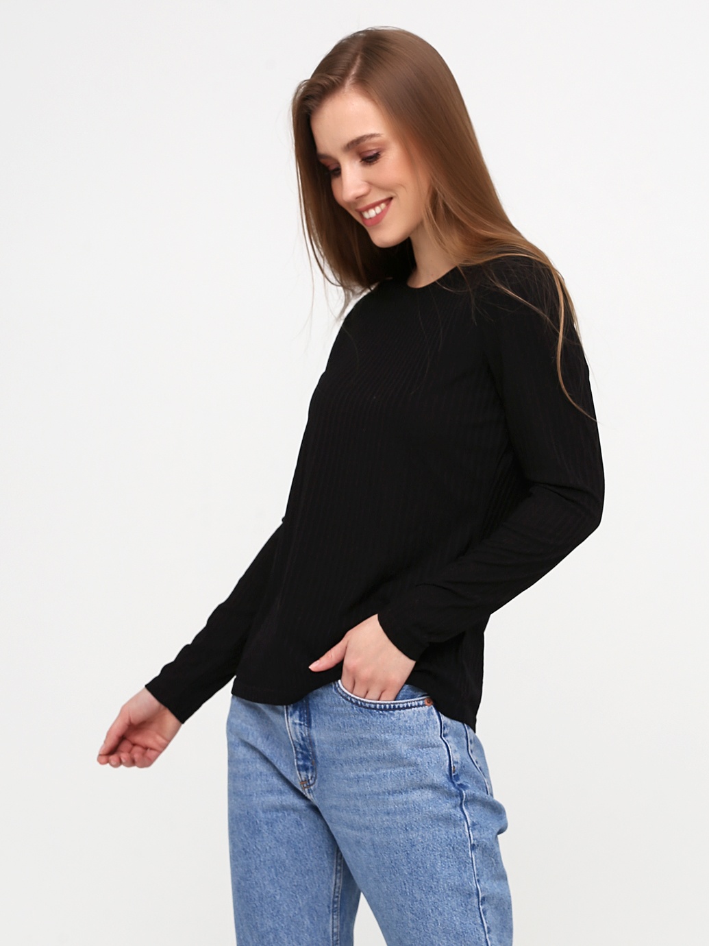 

Лонгслив H&M 4440104 S Черный