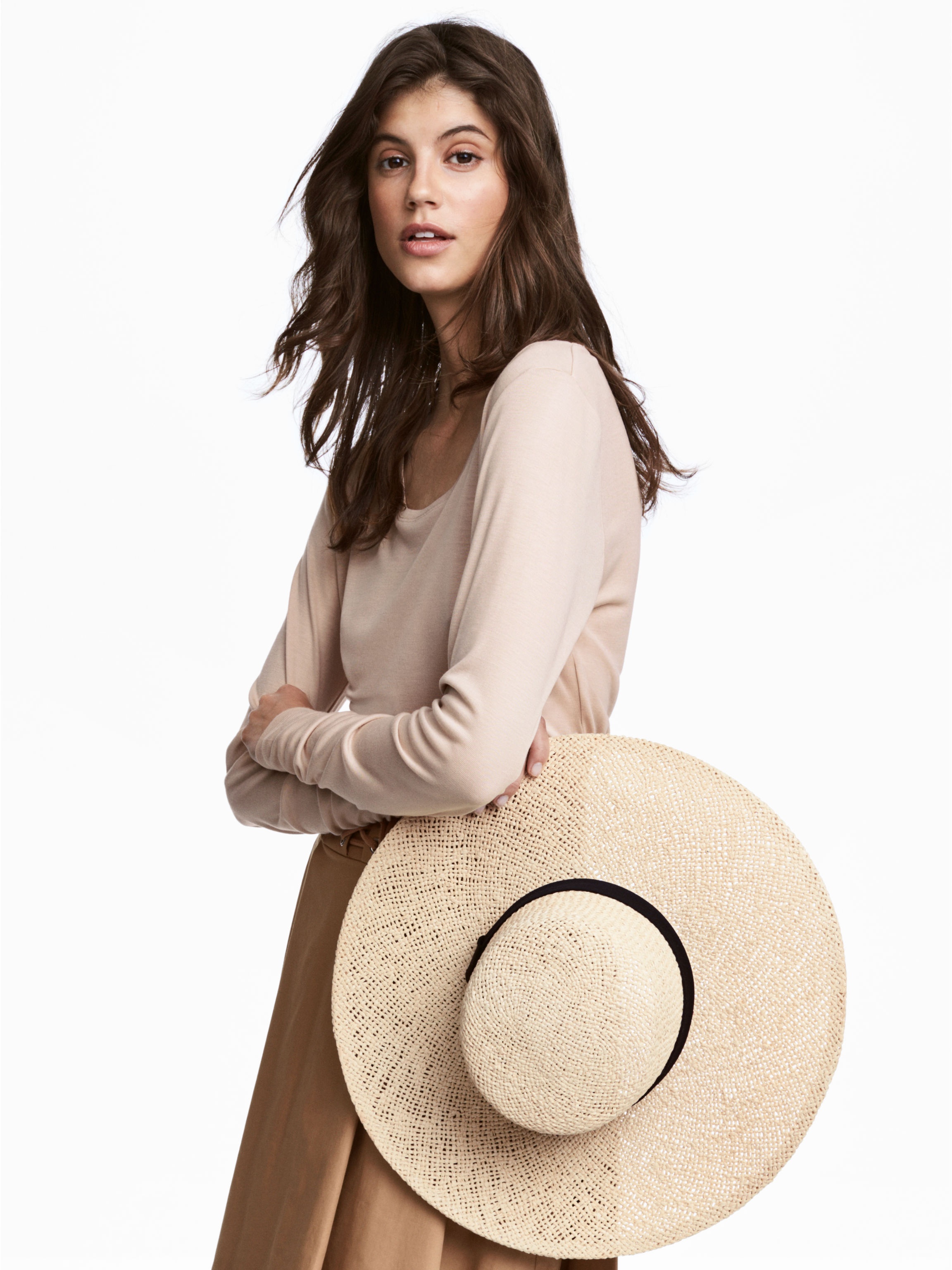 

Лонгслив H&M 4580876 S Светло-бежевый