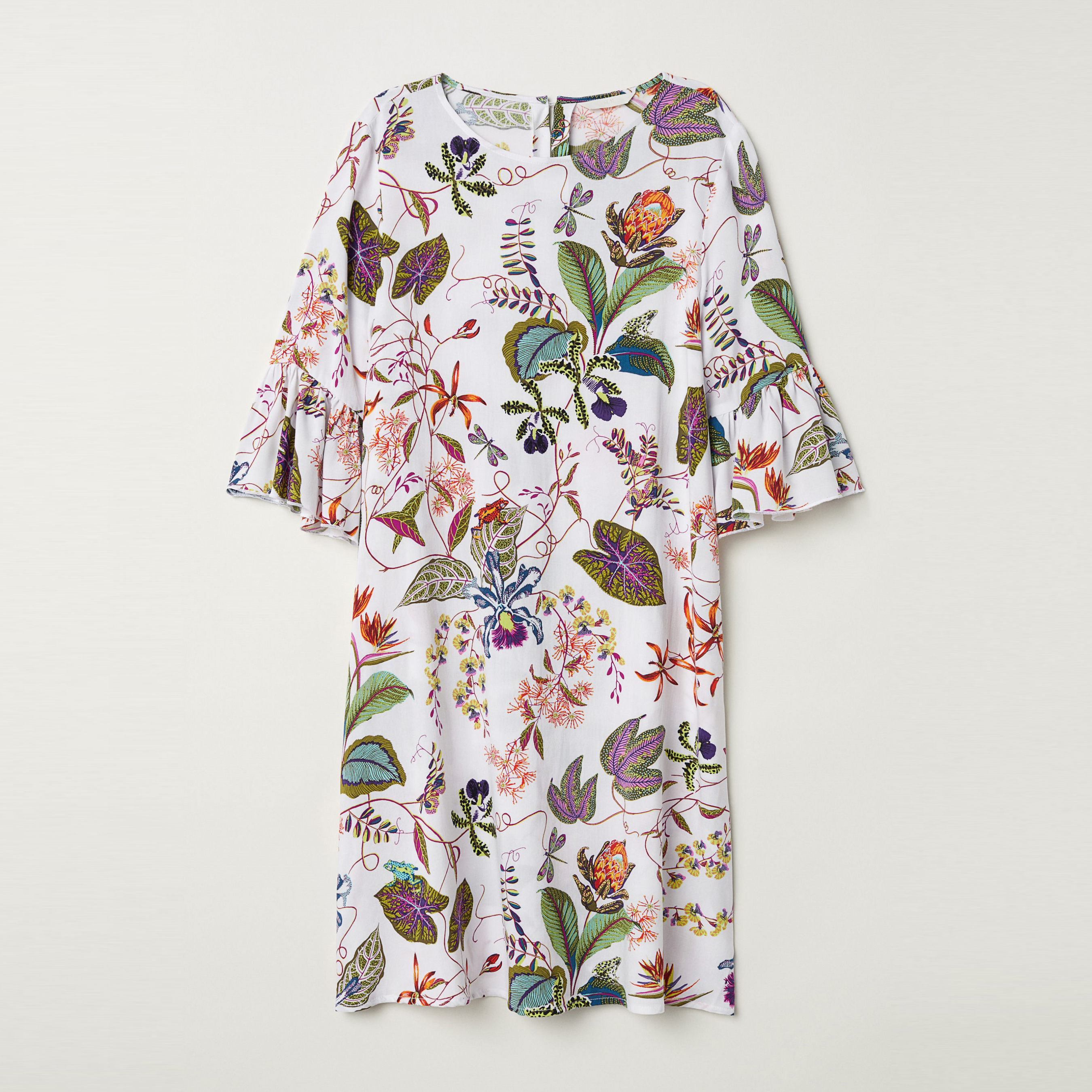 

Платье H&M 6154917 32 Белое с цветами