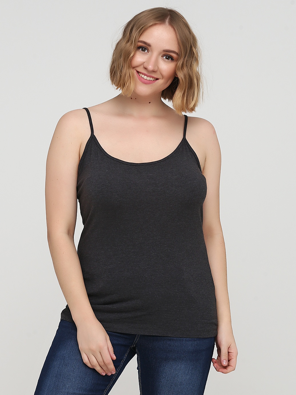 

Майка H&M 7368700 XS Темно-серая