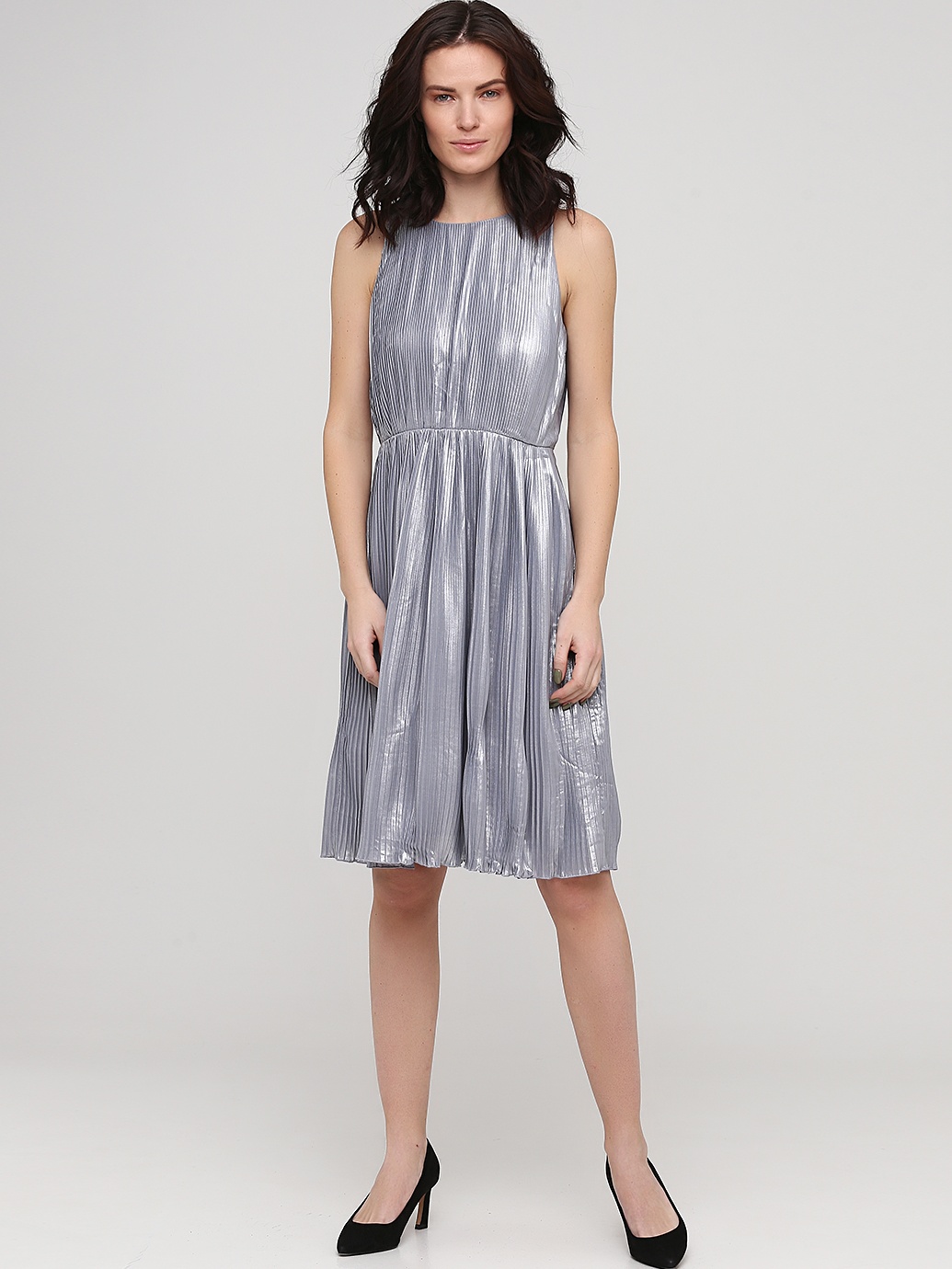

Платье H&M nasn01-2989 38 Серебристое металлик