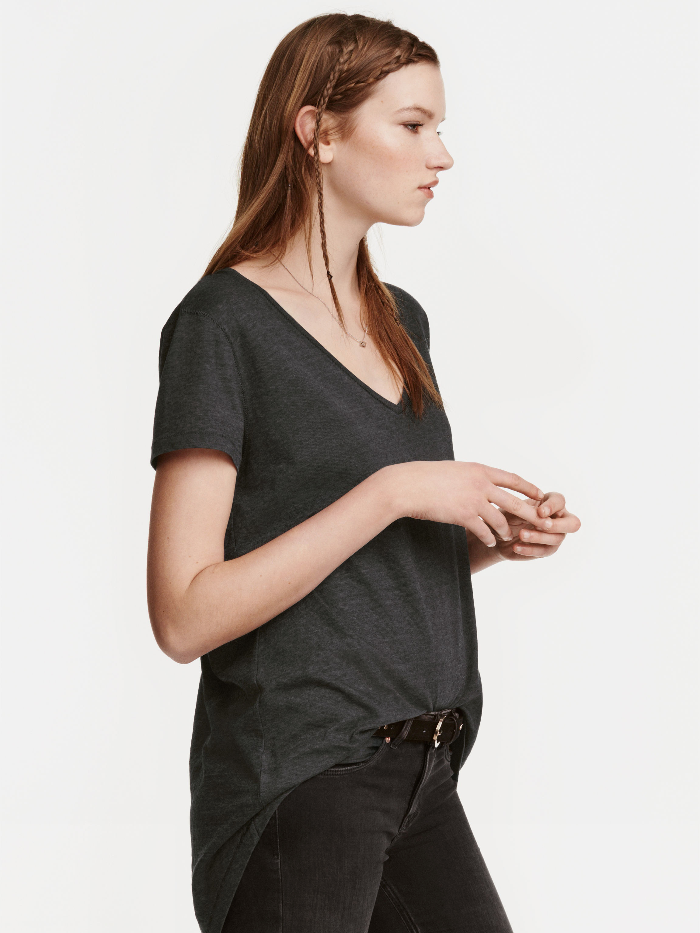 

Футболка H&M 2007264 S Темно-серая