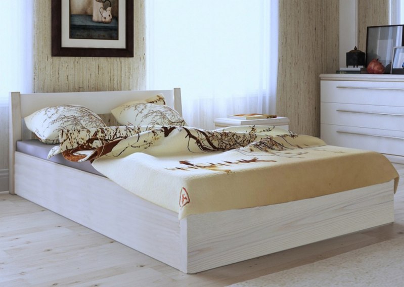 

Кровать ARTmebli Фаворит с П/М 120х190 Б100 белоснежный