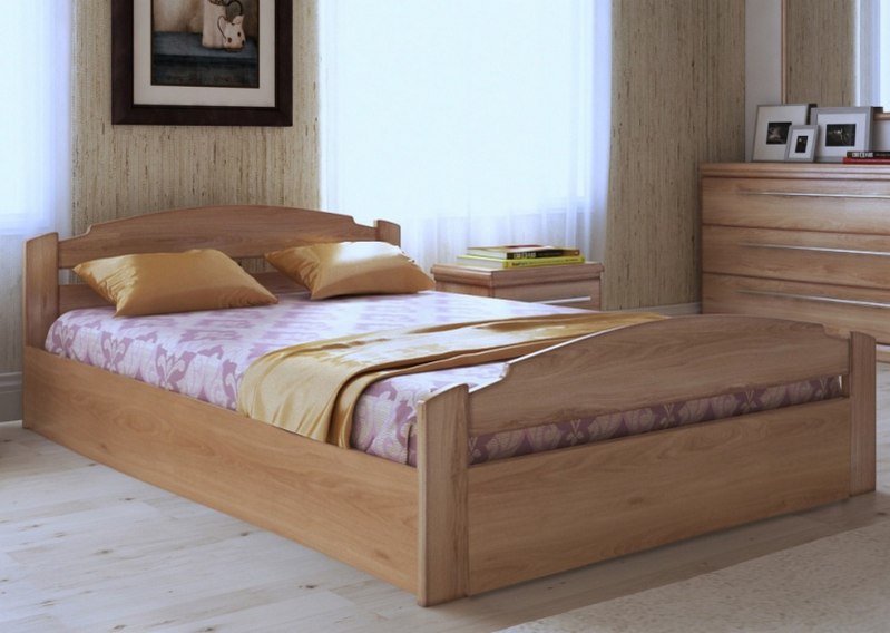 

Кровать ARTmebli Эдель с П/М 160х190 К1 натуральный дуб