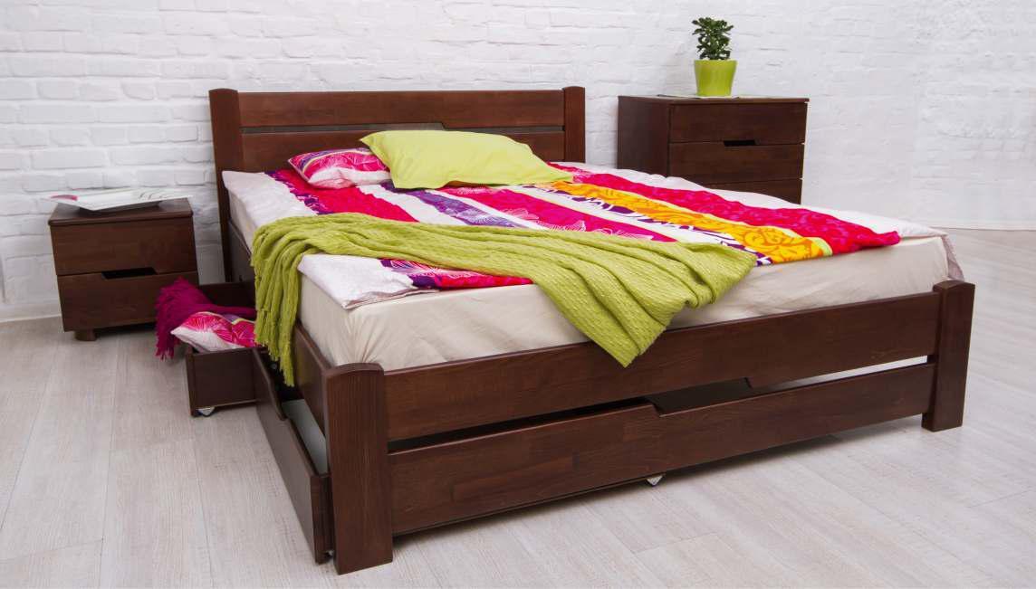 

Кровать Олимп Айрис с ящиками 140x200 Венге