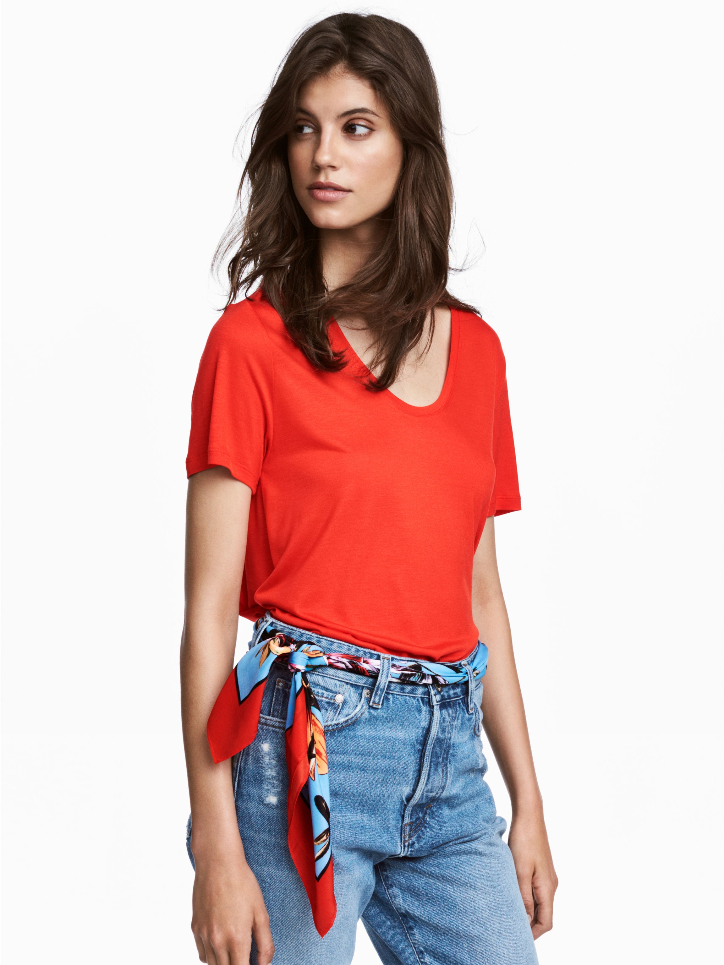 

Футболка H&M 5445476 XS Красная