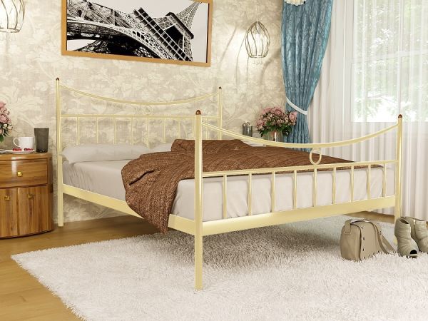 

Кровать Париж 2 Метакам Бежевый 180х190