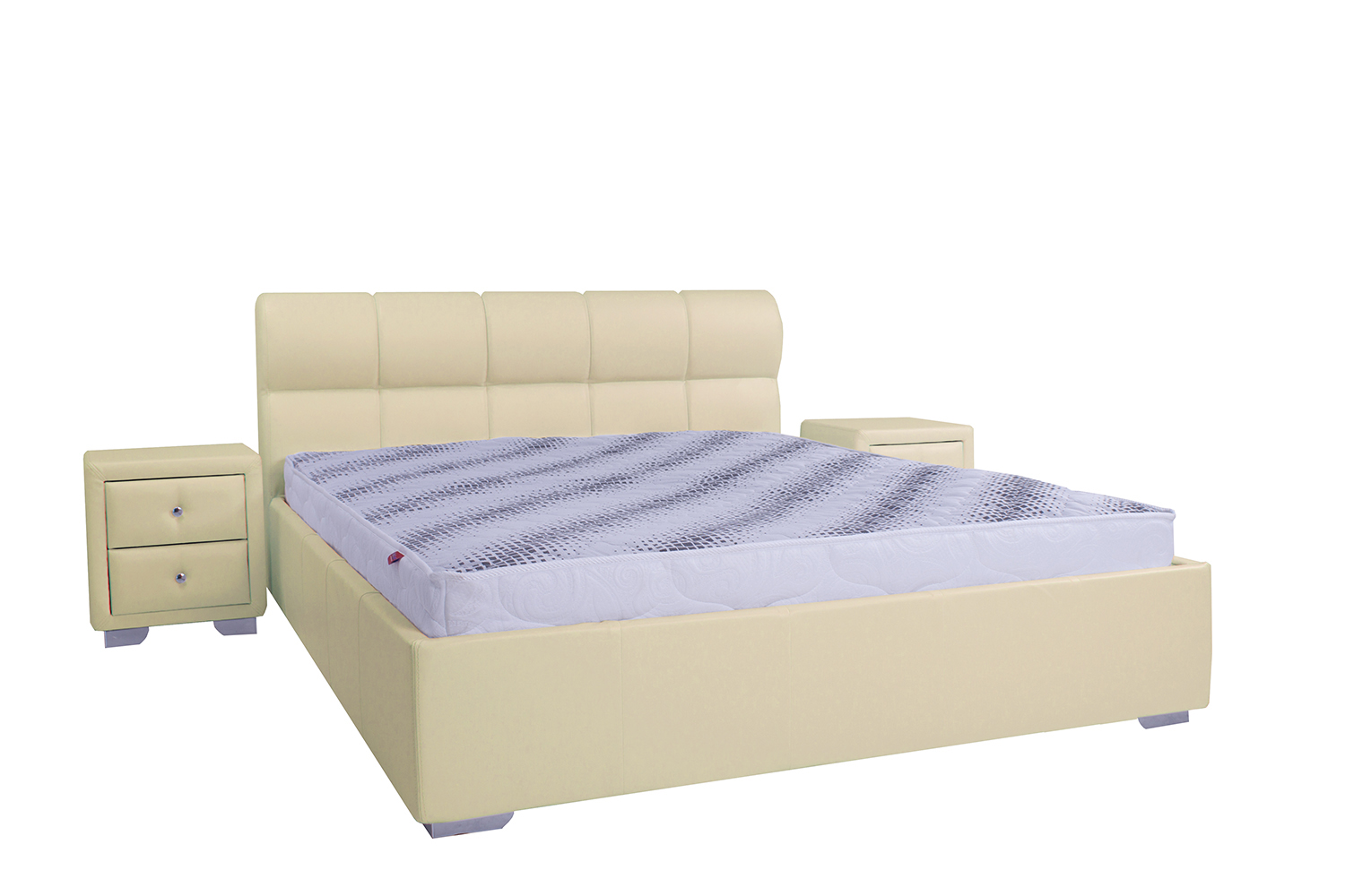 

Кровать со съемным чехлом Zevs-M Барселона (металлический каркас) Boom 4 бежевая 180х190