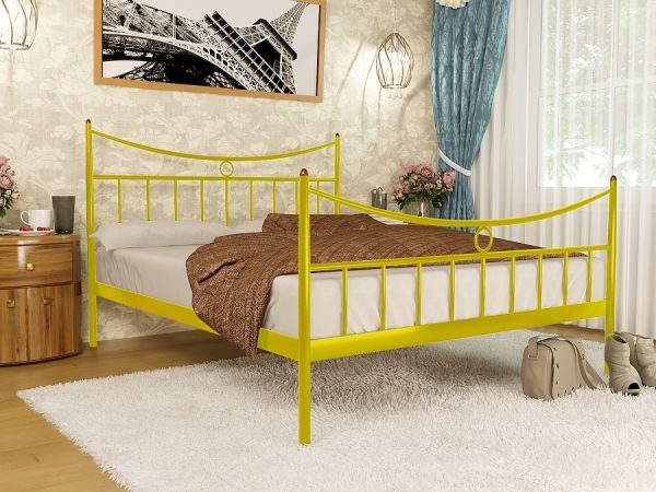

Кровать Париж 2 Метакам Желтый 120х200