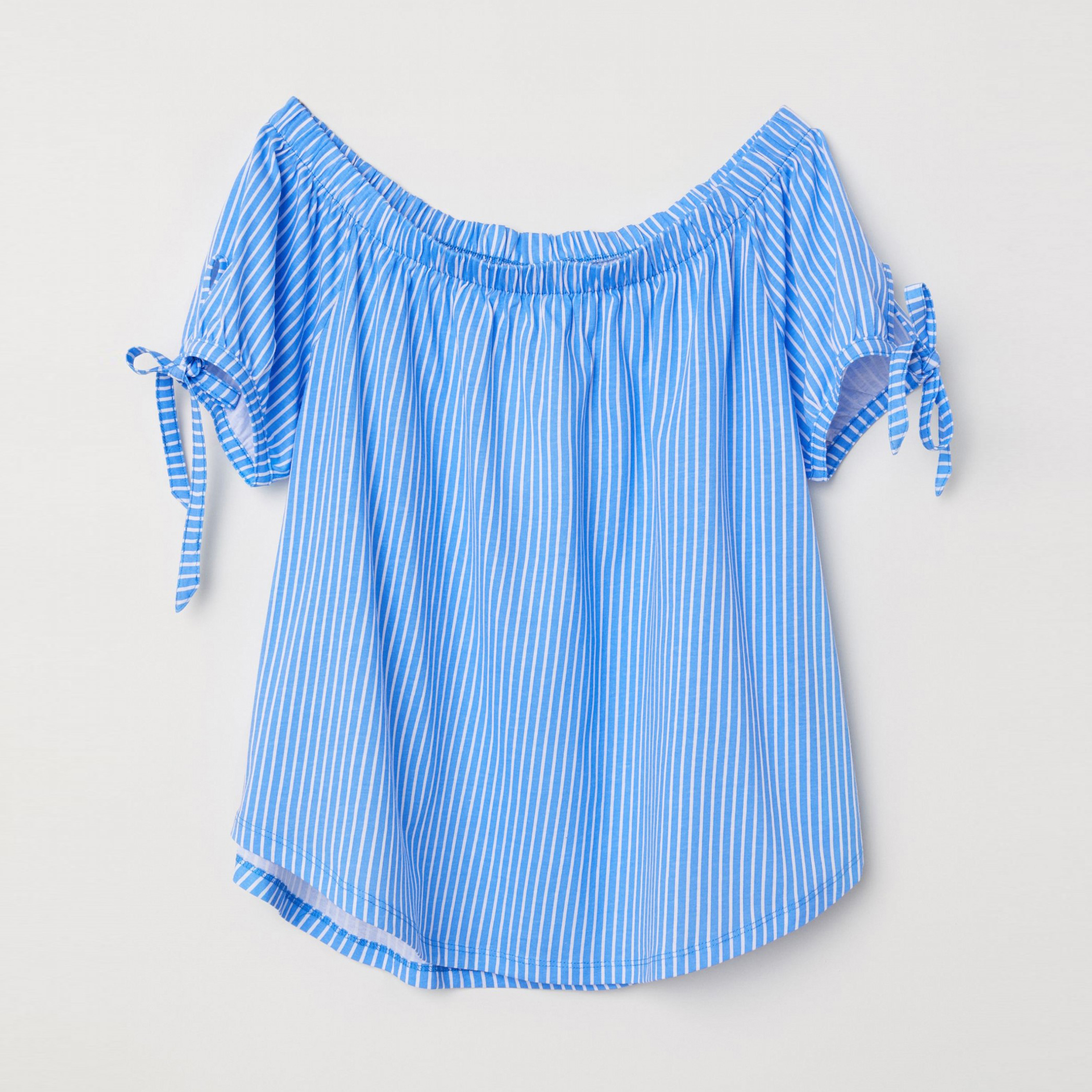 

Блузка H&M 6153257 L Синяя с белой полоской