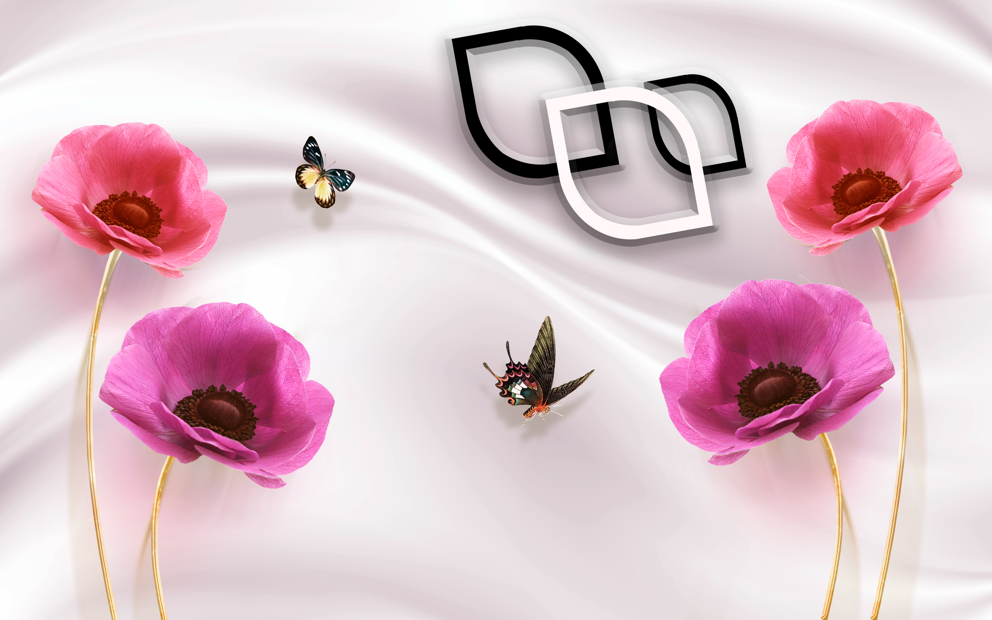 

Фотообои Цветы '3D Маки' (4405) , Холст