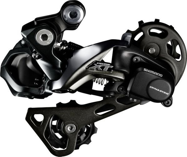 

Перемикач задній SHIMANO XT Di2 RD-M8050-GS SHADOW+ 11-шв. середній важіль