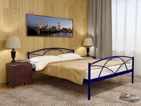 

Кровать Палермо 2 Метакам Синий 140х200