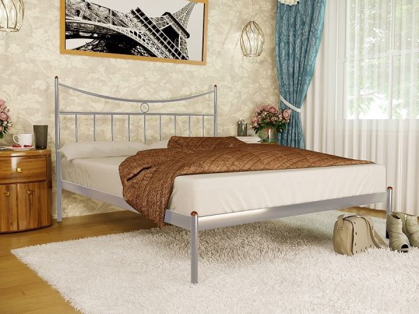 

Кровать Париж 1 Метакам Алюминий 180х190