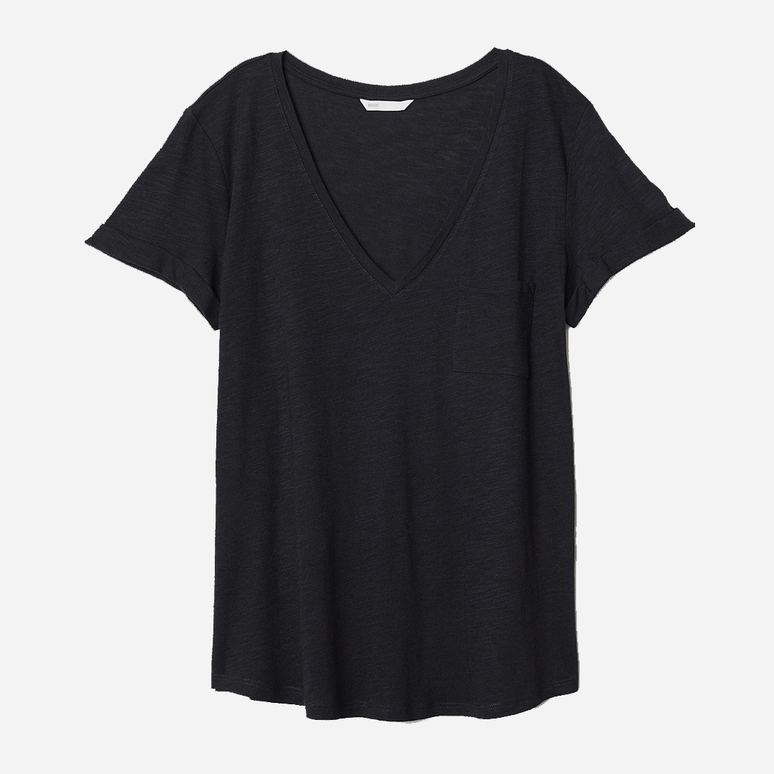 

Футболка H&M 0630438_01  Черная, Футболка H&M 0630438_01 S Черная