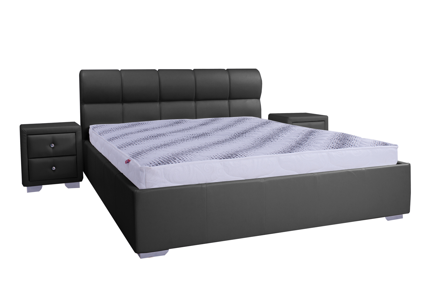 

Кровать со съемным чехлом Zevs-M Барселона (деревянный каркас) Boom 22 серая 140х190