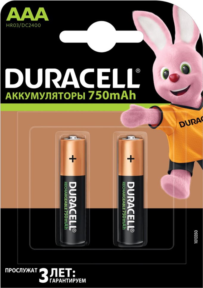 

Акумулятор Duracell Recharge Ni-MH AAA 750 мАг 2 шт