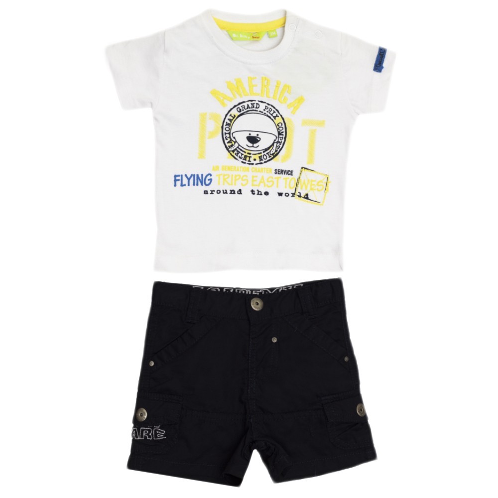 

Костюм : Футболка и шорты Losan Mc baby boys (017804703/001) Белый M6-68 см