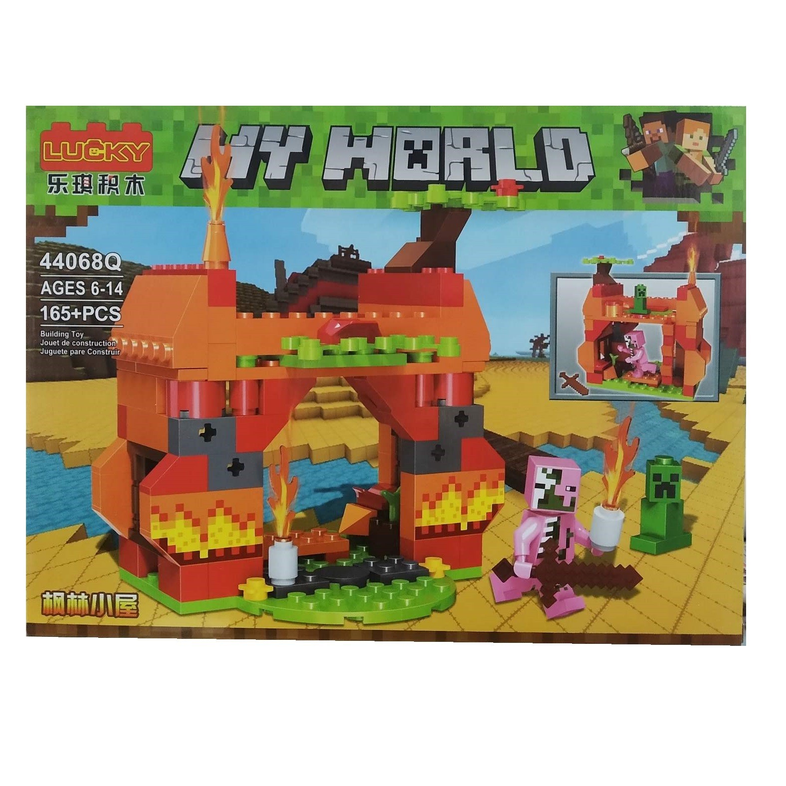 

Конструктор "Minecraft: My World" 44068Q 165 деталей 0665