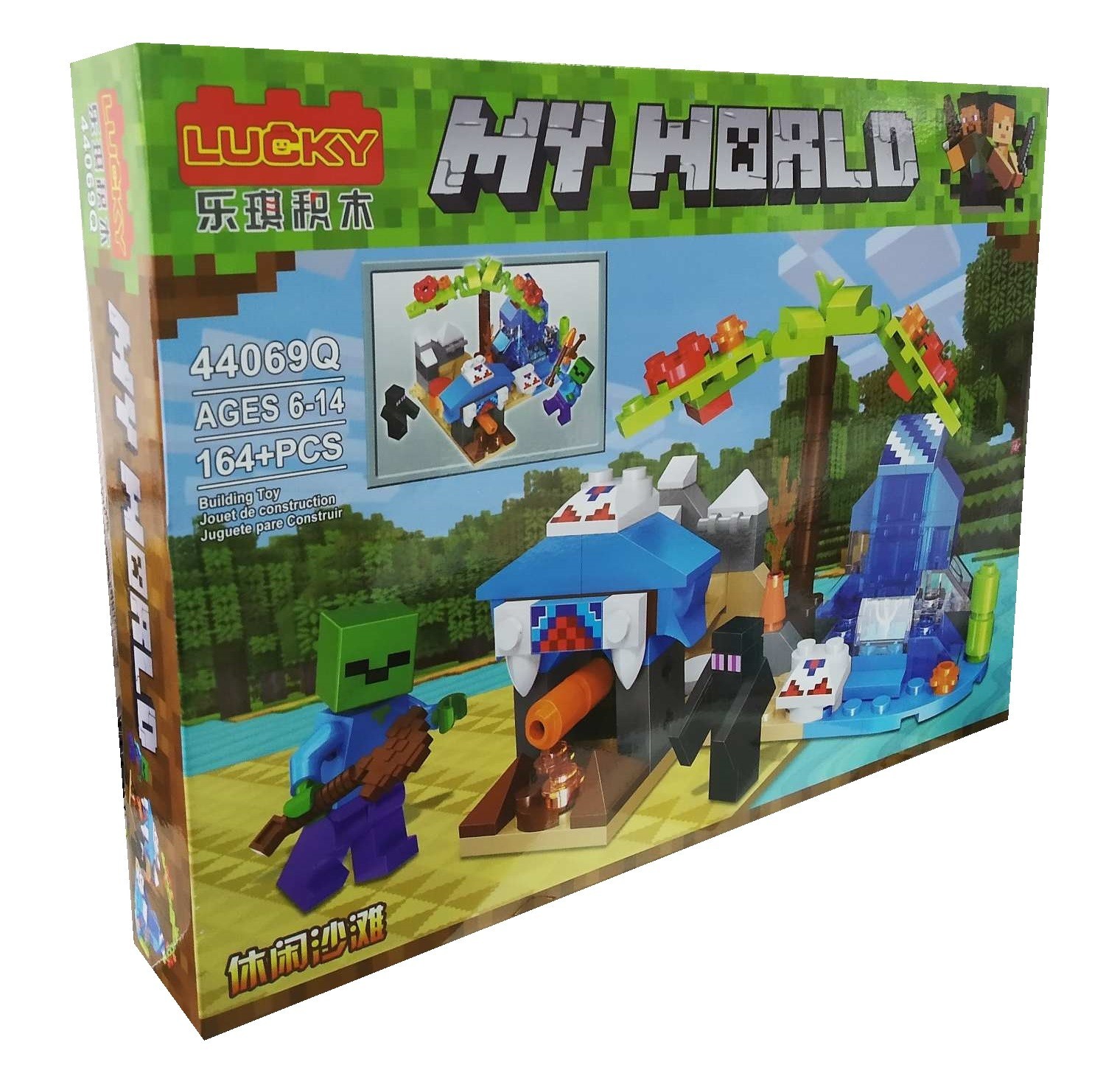 

Конструктор "Minecraft: My World" Lucky 44069Q 164 детали 0666