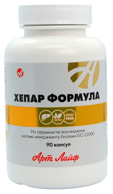 

Натуральный гепатопротектор Артлайф для печени Хепар Формула 90 капсул (7002)