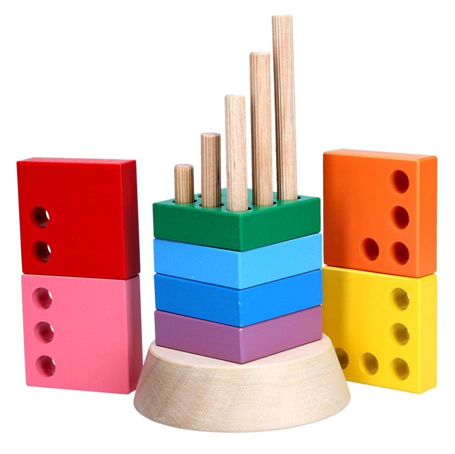 

Деревянная Пирамидка Вундеркинд, Komarovtoys (А 324)