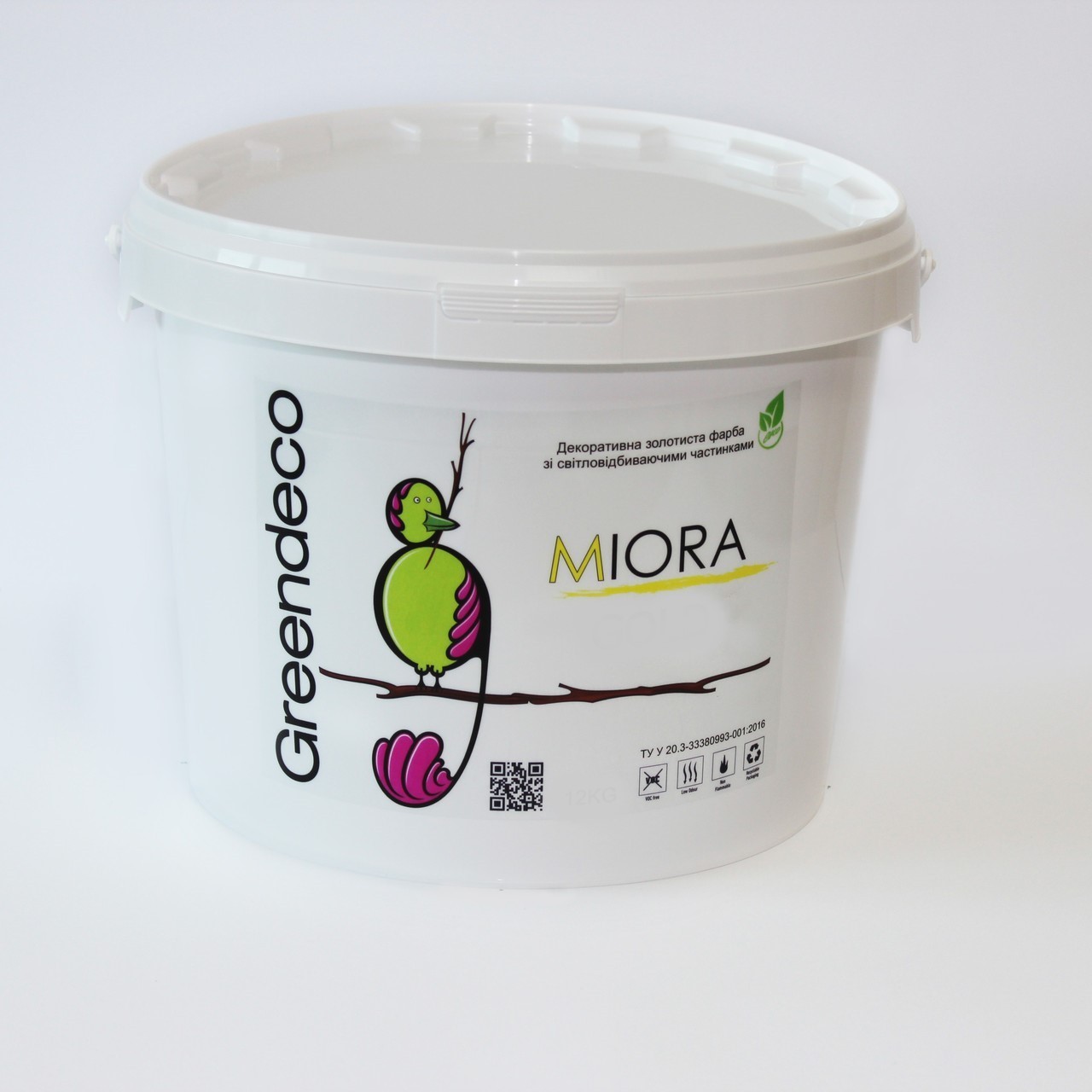 

Декоративная краска с светоотражающим эффектом Greendeco Miora 3 л