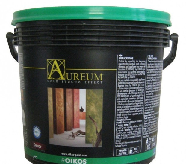 

Декоративная краска Oikos с золотистым эффектом Aureum AU 64 TALIA 1 кг
