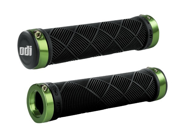 

Грипсы велосипедные (ручки руля) ODI Cross Trainer MTB Lock-On Bonus Pack черные с зелеными замками