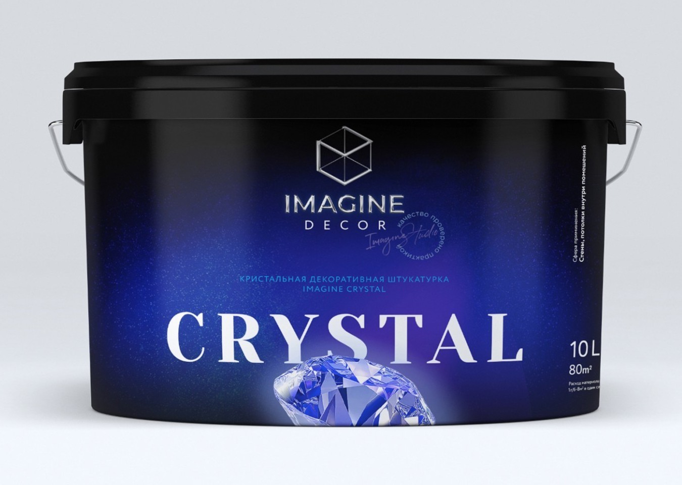 

Перламутровая декоративная штукатурка «IMAGINE CRYSTAL» 5л