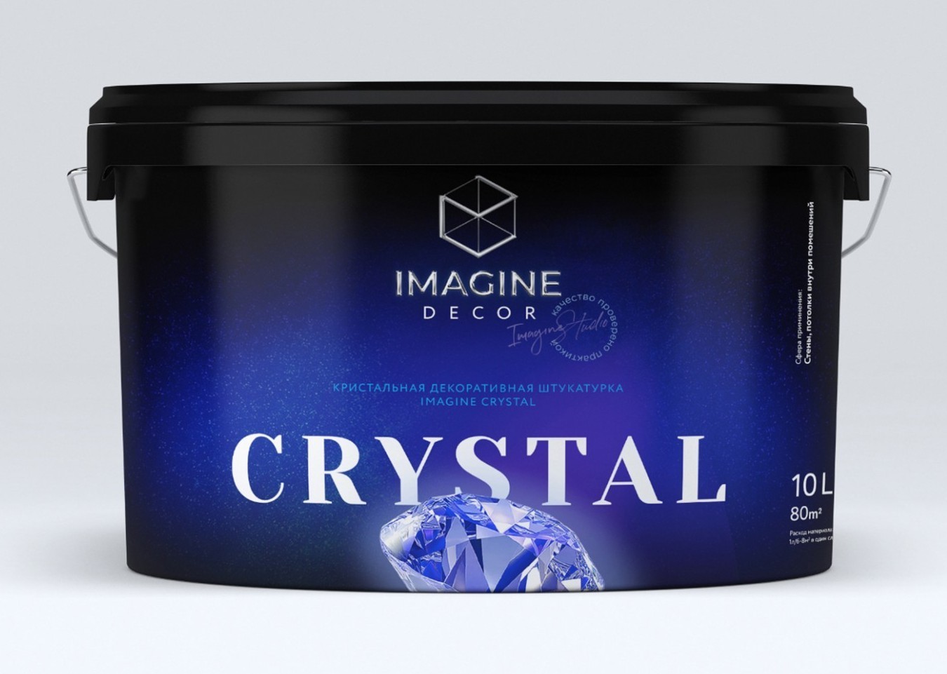 

Перламутровая декоративная штукатурка «IMAGINE CRYSTAL» 10л