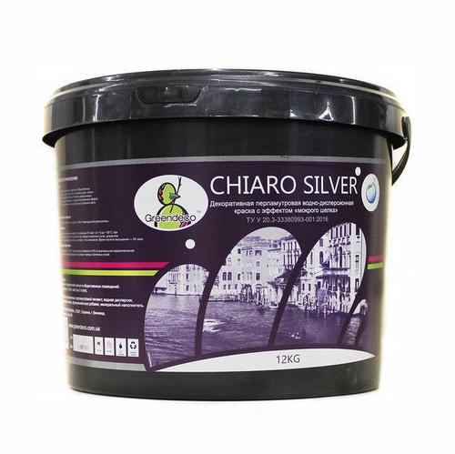 

Краска с эффектом шелка Greendeco Chiaro Silver Fasad 12 кг