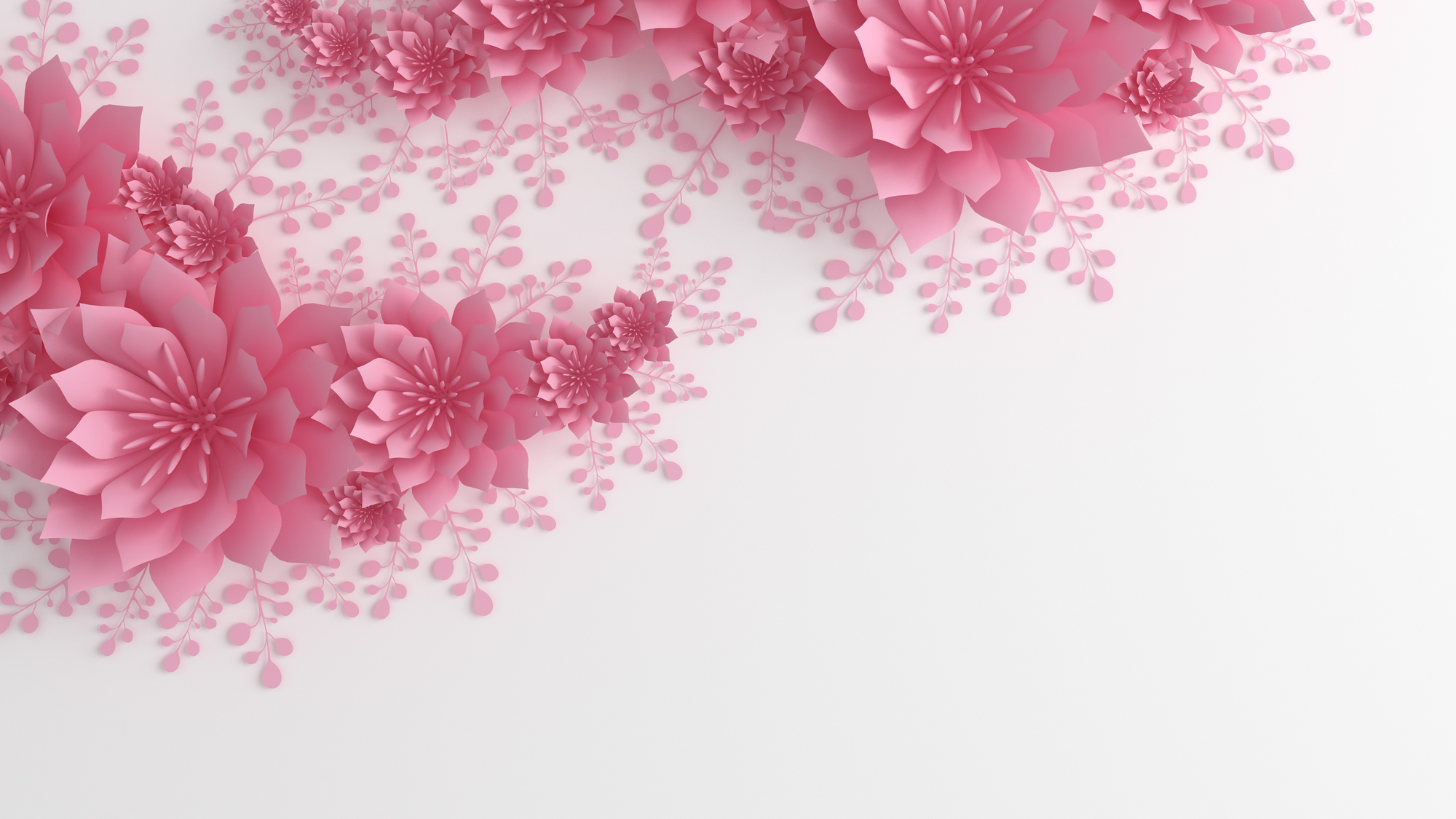 

Фотообои 3D 'Розовые цветы' (3441) , Холст