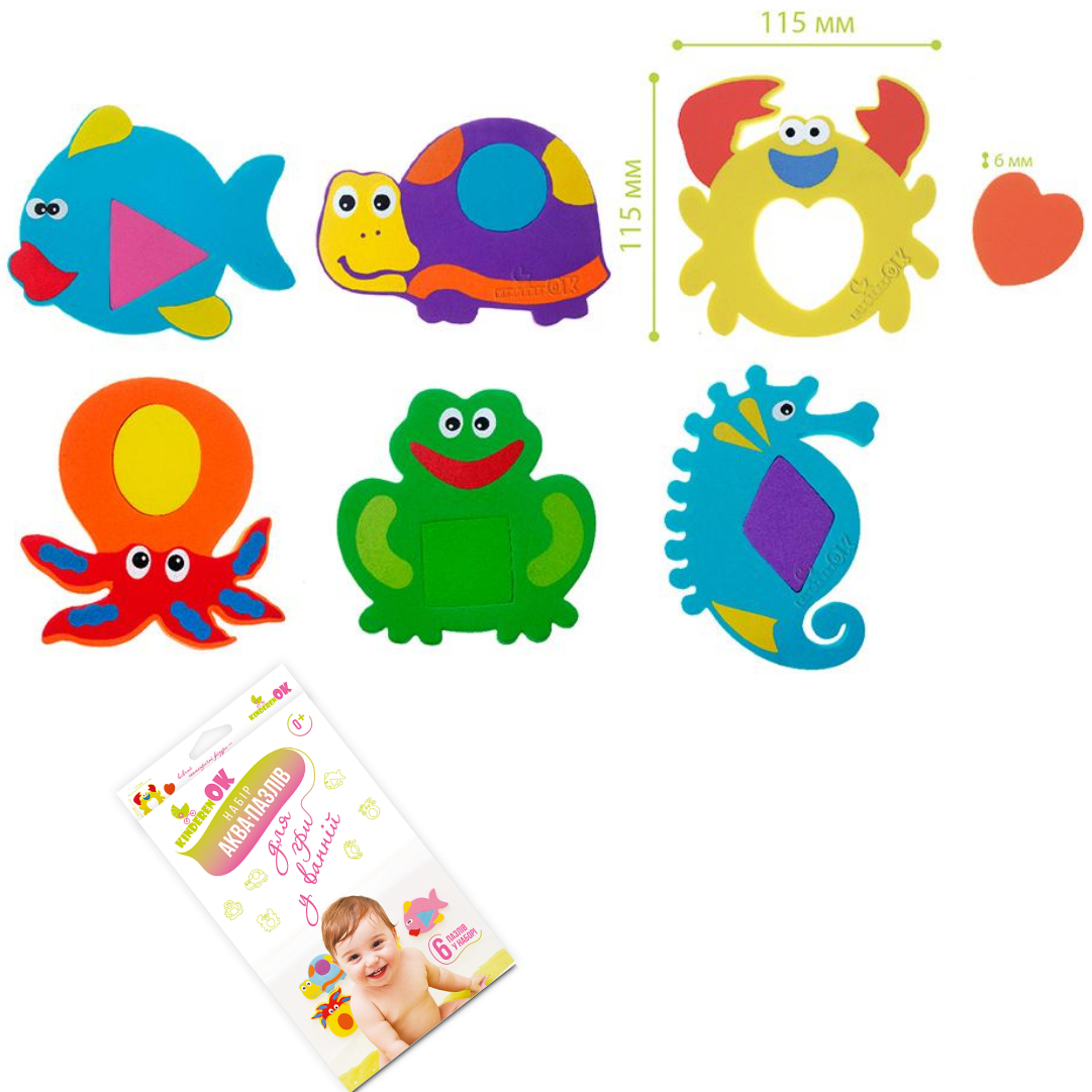 

Игрушка для ванной Аква пазлы для малышей, KinderenOK (081113)