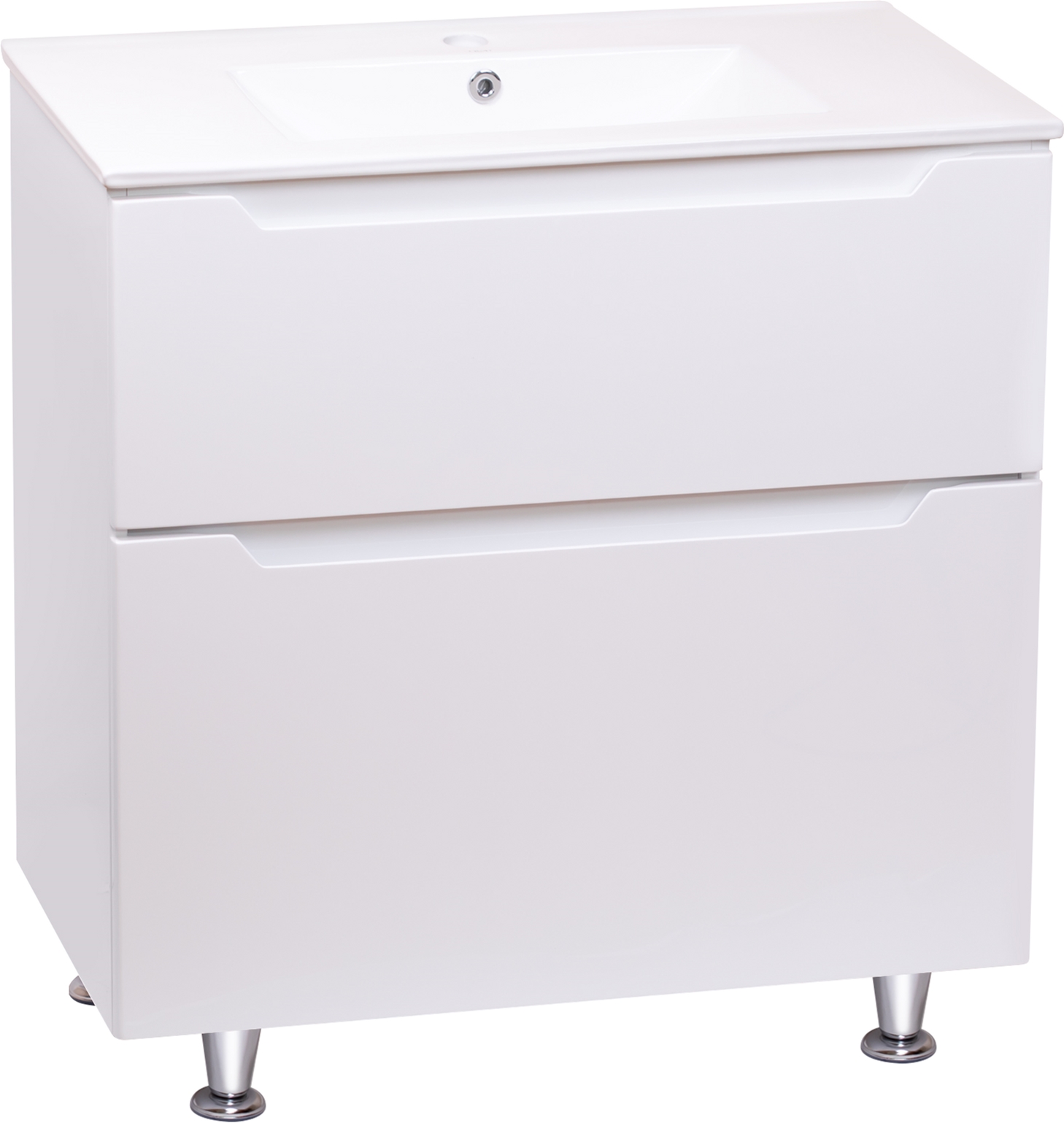 

Тумба напольная Qtap Scorpio с умывальником QT1471TNВ8013080CW