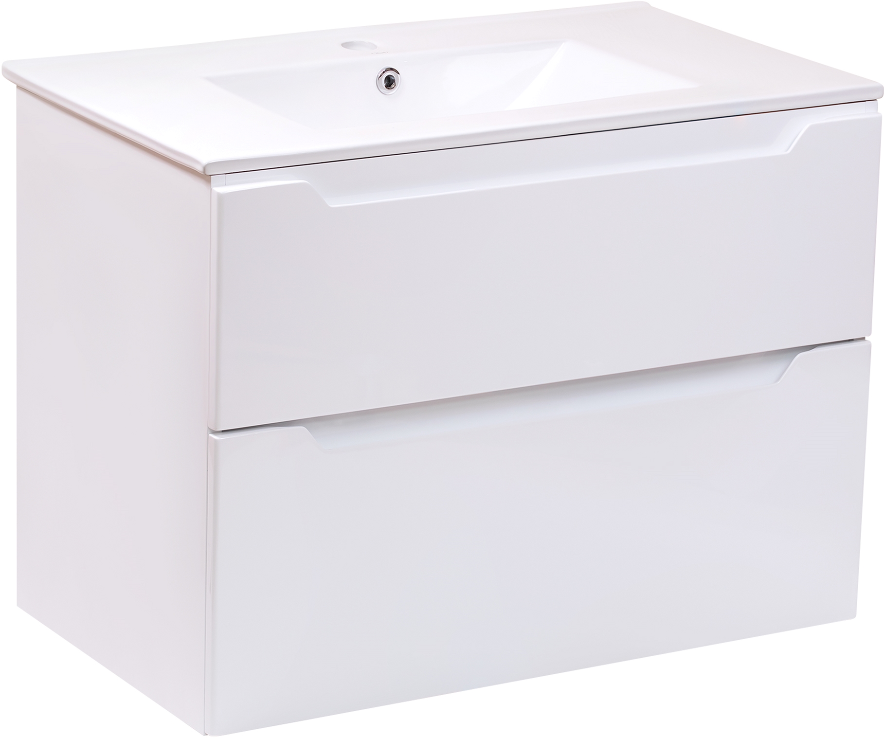 

Тумба подвесная Qtap Scorpio с умывальником QT1472TPВ8013080CW