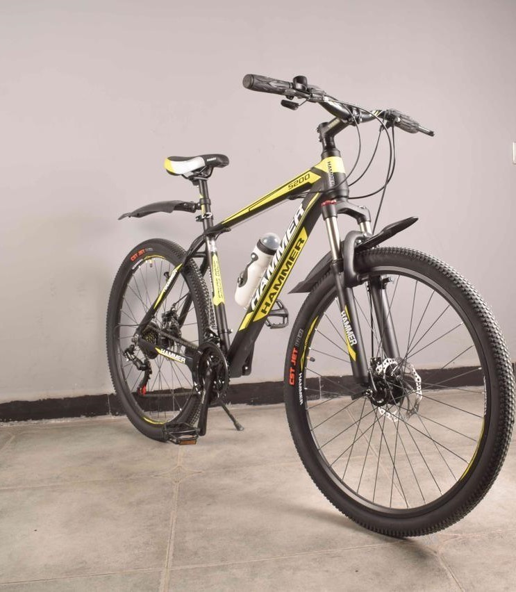 

Гірський велосипед HAMMER S200 29’’ Рама 19’’ Чорно-жовтий обладнання Shimano