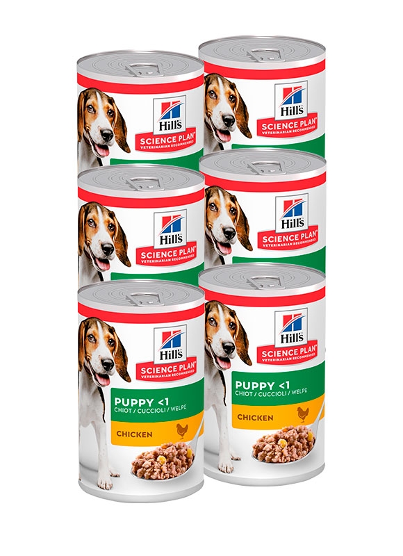 

Упаковка влажного корма HILL'S SCIENCE PLAN Puppy для щенков курица 370г 6шт