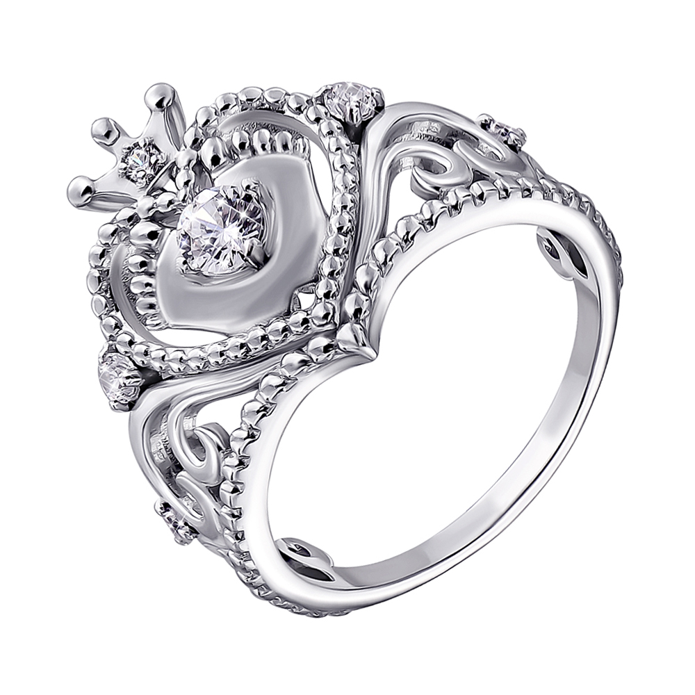 

Серебряное кольцо с фианитами 000139968 17 размера