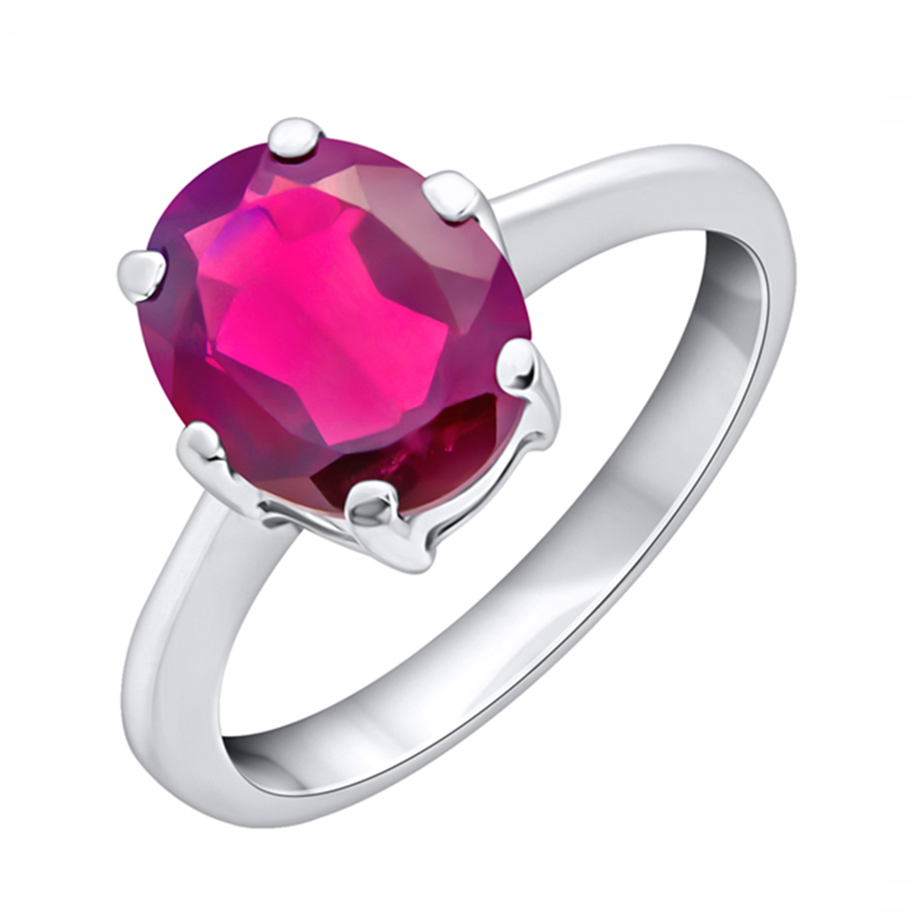 

Серебряное кольцо с гранатом 000131717 16.5 размера