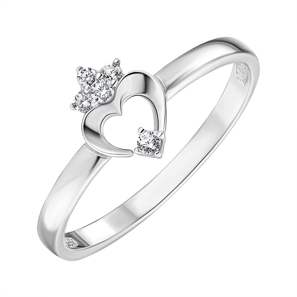 

Серебряное кольцо с фианитами 000148732 16 размера