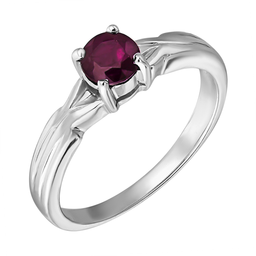 

Серебряное кольцо с рубином 000135481 18 размера