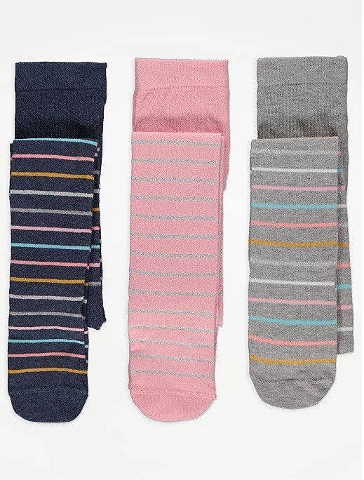

Колготы George Pink Stripe 3 шт 98-104 разноцветные