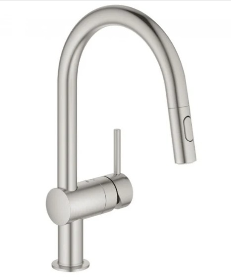 

Смеситель для кухни c выдвижной лейкой Grohe Minta (32321DC2 ) сатин
